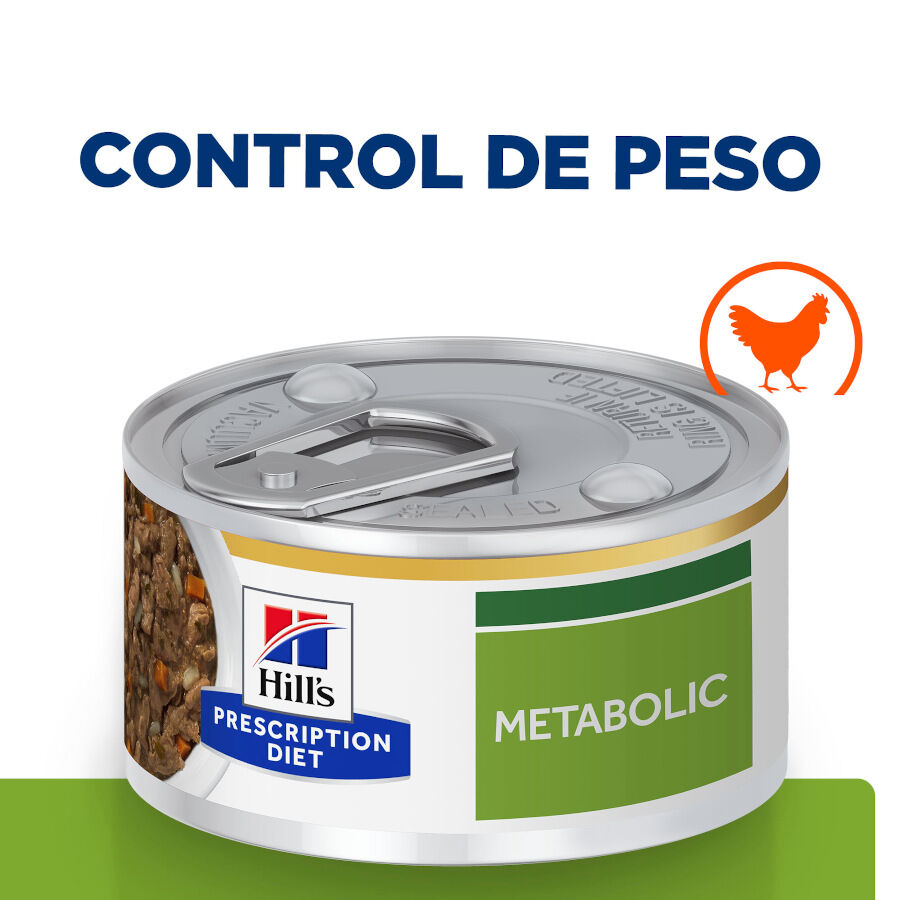 82 g Hill's Prescription Diet Metabolic Estofado de Pollo y Vegetales lata para gatos, , large indicador imagen numero 2